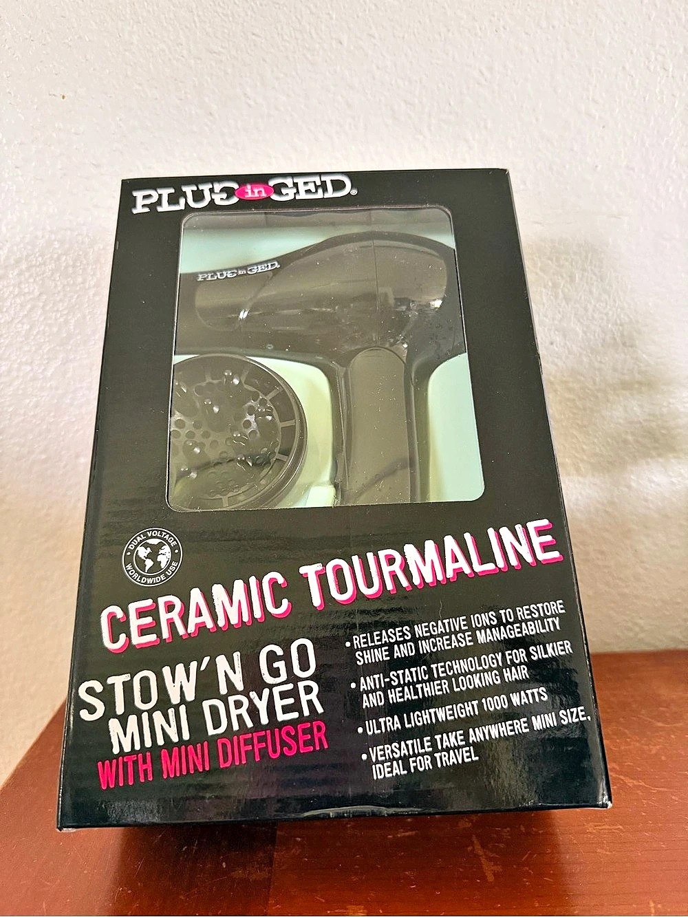 Plug In GED Mini Hair Dryer